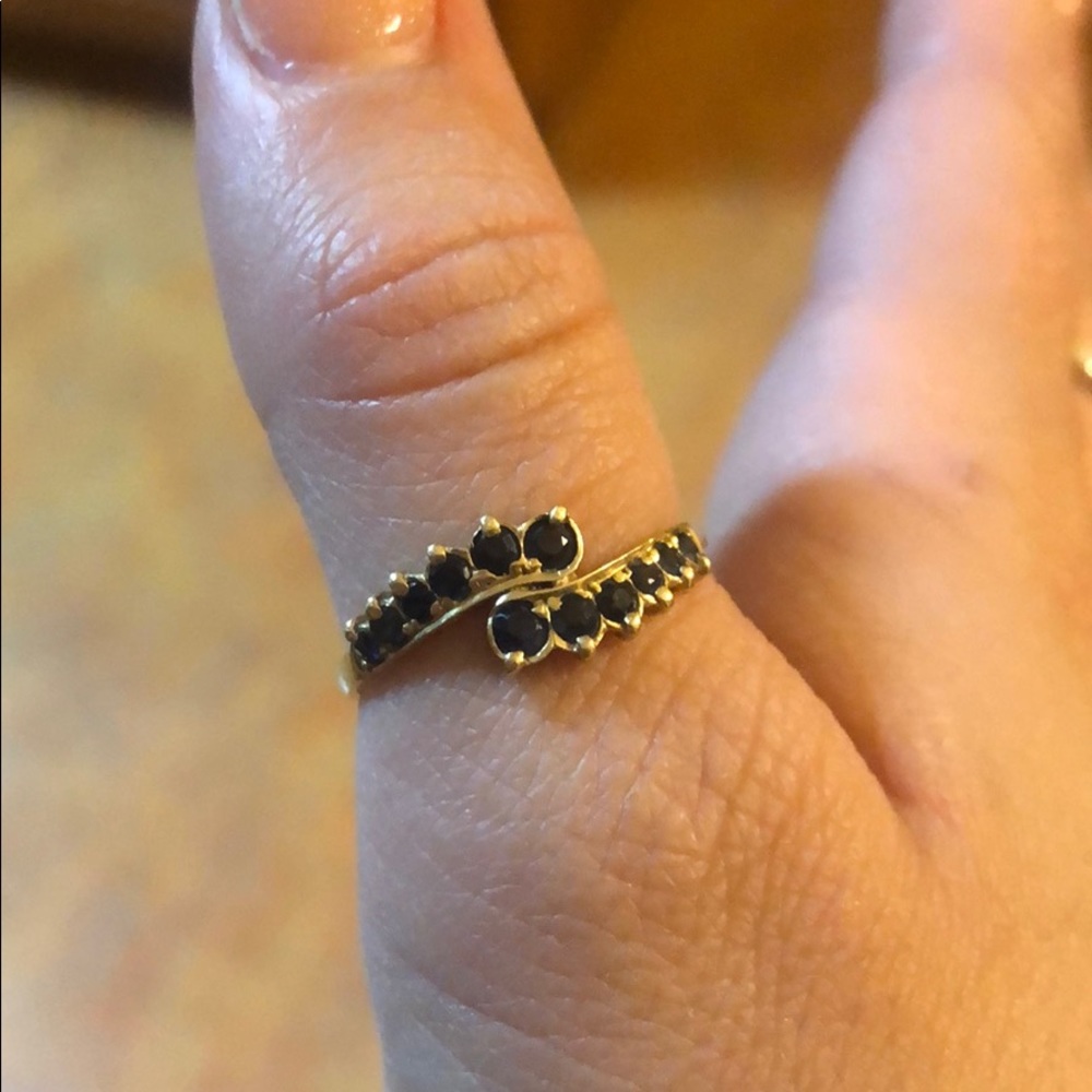 Gold and Saphire Ring